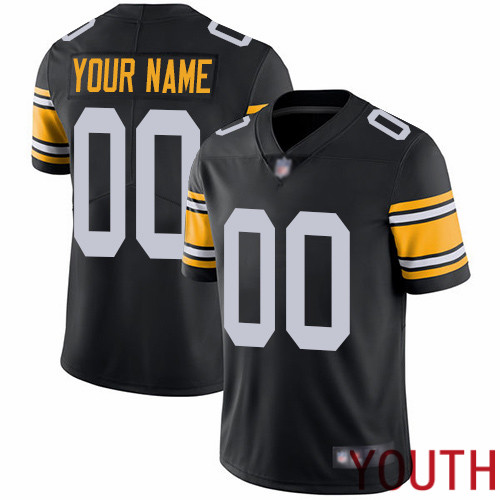 Limited Black Youth Alternate Jersey NFL Customized Football Pittsburgh Steelers Vapor Untouchable->customized nfl jersey->Custom Jersey